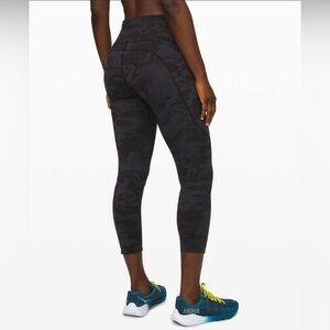 Lululemon Fast and Free HR Crop 8 Camo